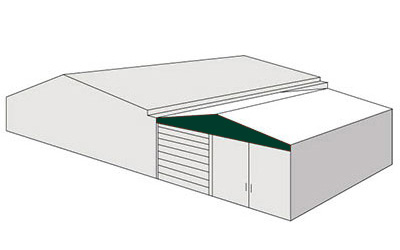 tunnel pvc doppia pendenza