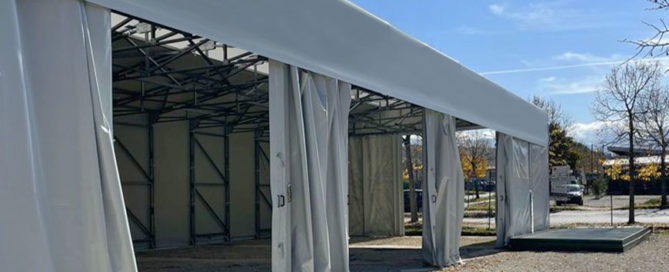 Techne ha scelto le coperture mobili in pvc firmate Civert. Ecco perchè