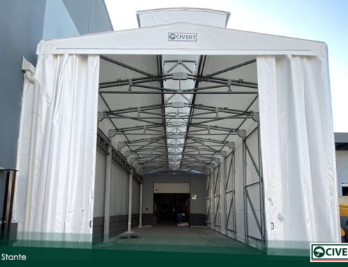 Capannoni retrattili a Vicenza per un’azienda logistica