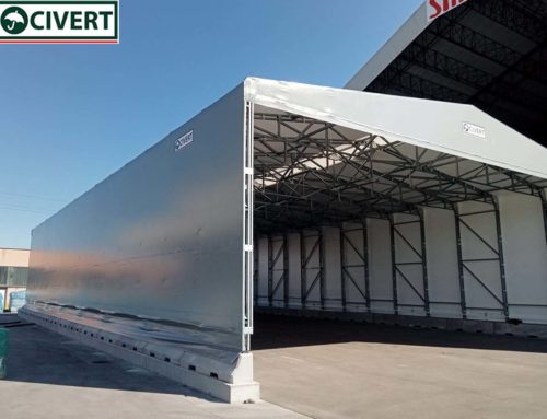 Capannoni mobili in PVC: più spazio per un’azienda ceramica modenese