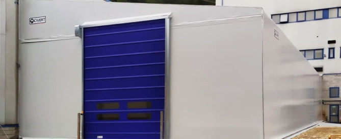 Copertura in pvc per industria chimica