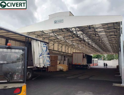 Tunnel mobile in PVC per logistica: la soluzione flessibile e su misura firmata Civert